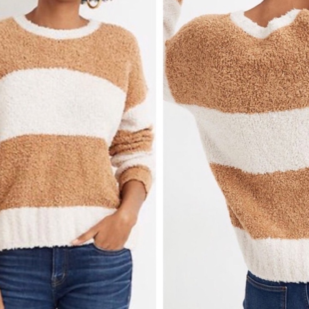 Madewell Teddy Striped Pullover Sweater